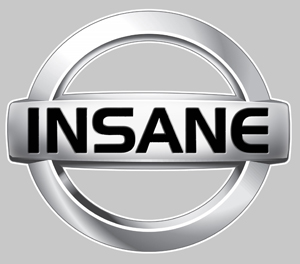 Sticker INSANE NISSAN IA005 : Couleur Course