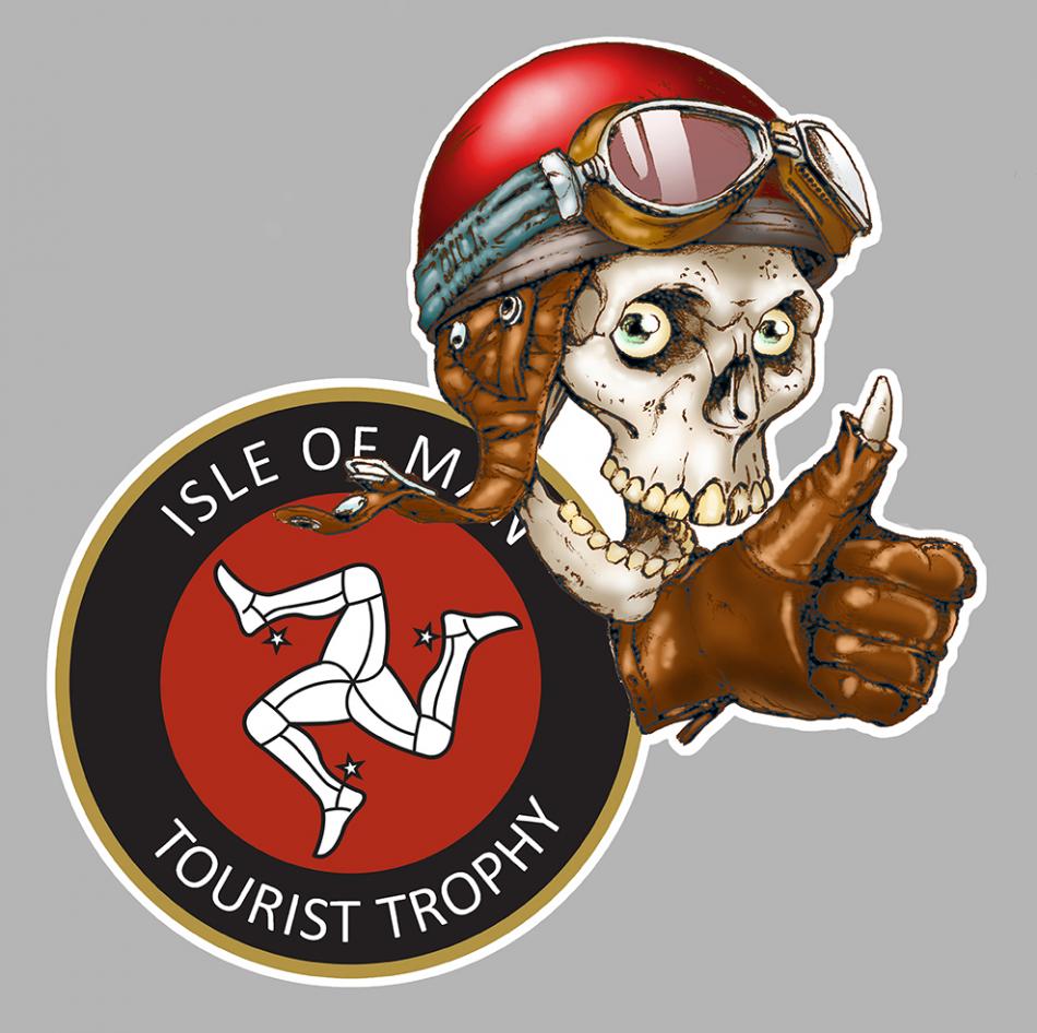 Sticker ISLE OF MAN TOURIST TROPHY TT : Couleur Course