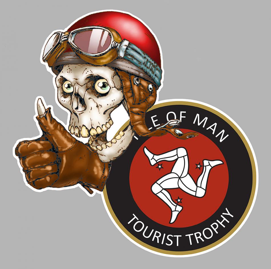 Sticker ISLE OF MAN TOURIST TROPHY TT : Couleur Course