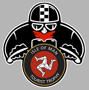 Sticker ISLE OF MAN TOURIST TROPHY TT : Couleur Course