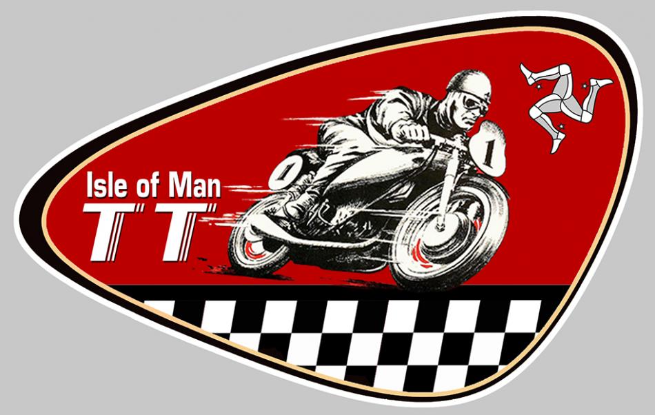 Sticker ISLE OF MAN TOURIST TROPHY TT : Couleur Course