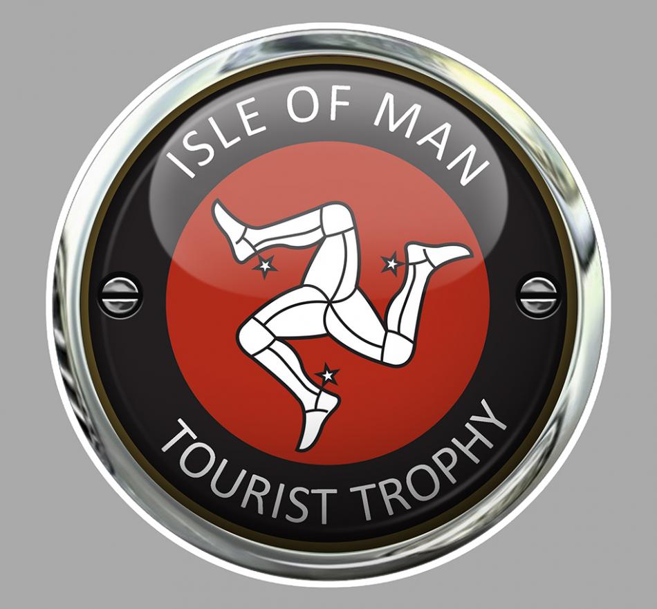 Sticker ISLE OF MAN TOURIST TROPHY TT : Couleur Course