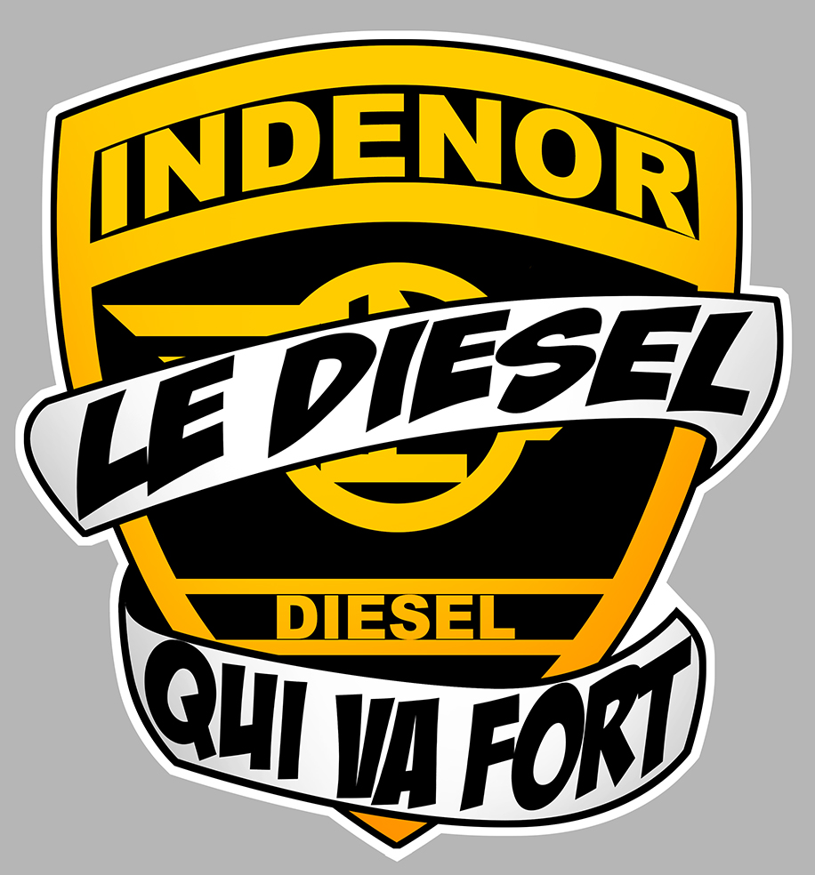 Sticker INDENOR DIESEL FORT IA092 : Couleur Course