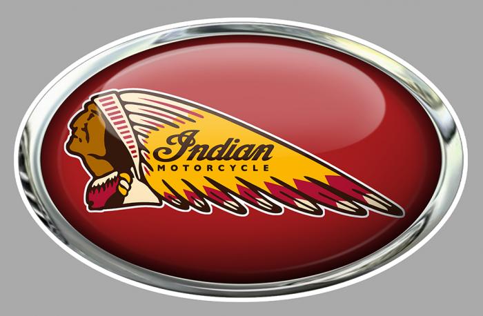 Sticker INDIAN : Couleur Course