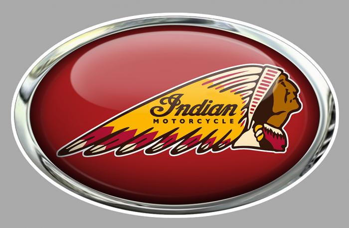 Sticker INDIAN : Couleur Course