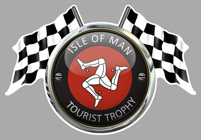 Sticker ISLE OF MAN TOURIST TROPHY TT : Couleur Course