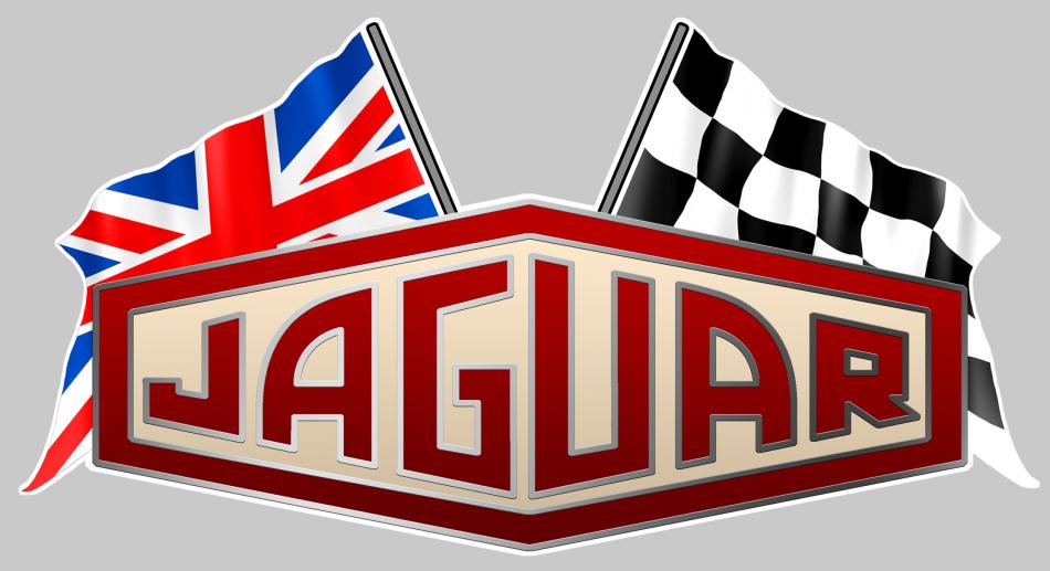 Sticker JAGUAR DRAPEAUX JA028 : Couleur Course