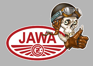 Sticker JAWA : Couleur Course