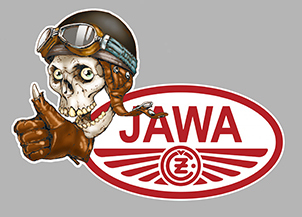 Sticker JAWA : Couleur Course