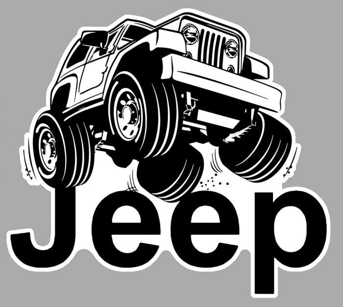 Sticker JEEP : Couleur Course