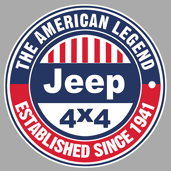 Sticker JEEP : Couleur Course