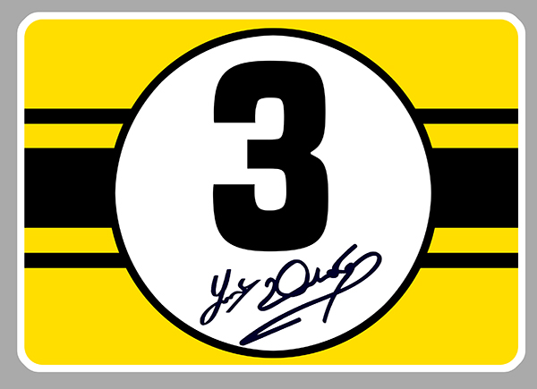 Sticker JOEY DUNLOP TT ISLE OF MAN : Couleur Course