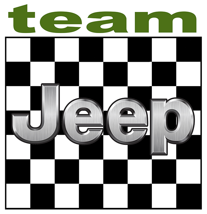 Sticker TEAM JEEP : Couleur Course