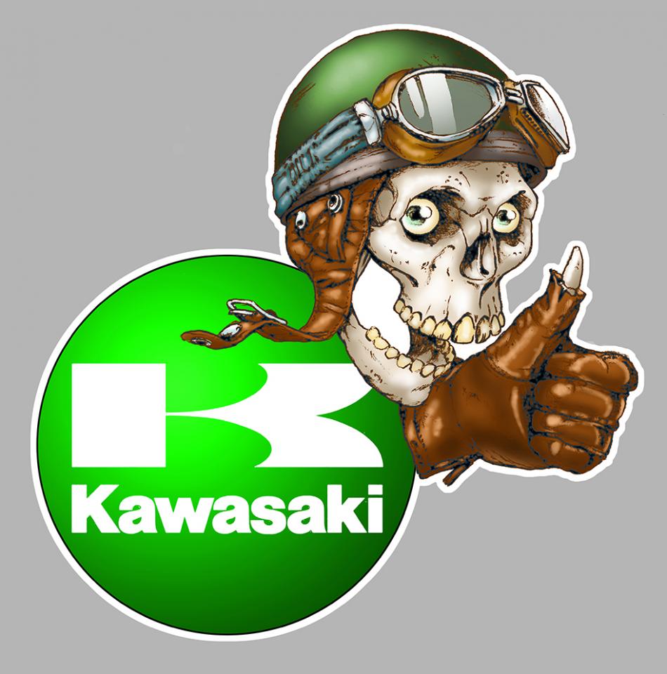 Sticker KAWASAKI : Couleur Course