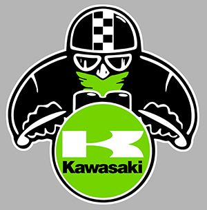 Sticker KAWASAKI : Couleur Course