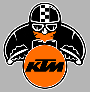 Sticker KTM : Couleur Course