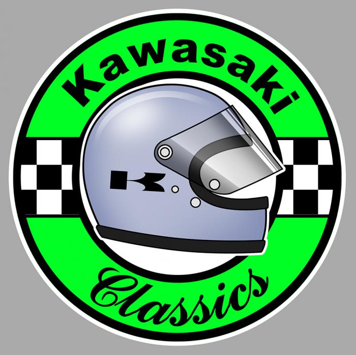 Sticker KAWASAKI CLASSICS : Couleur Course