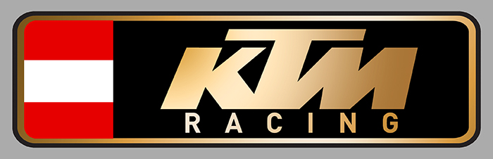 Sticker KTM RACING : Couleur Course