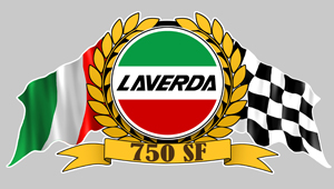 Sticker LAVERDA : Couleur Course