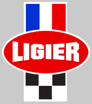 Sticker LIGIER LA025 : Couleur Course