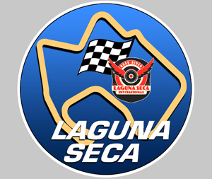 Sticker CIRCUIT LAGUNA SECA  : Couleur Course