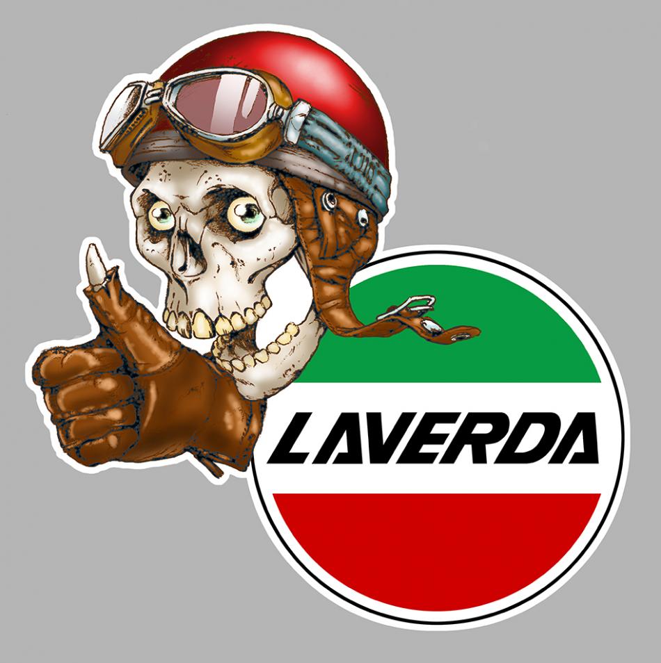 Sticker LAVERDA : Couleur Course