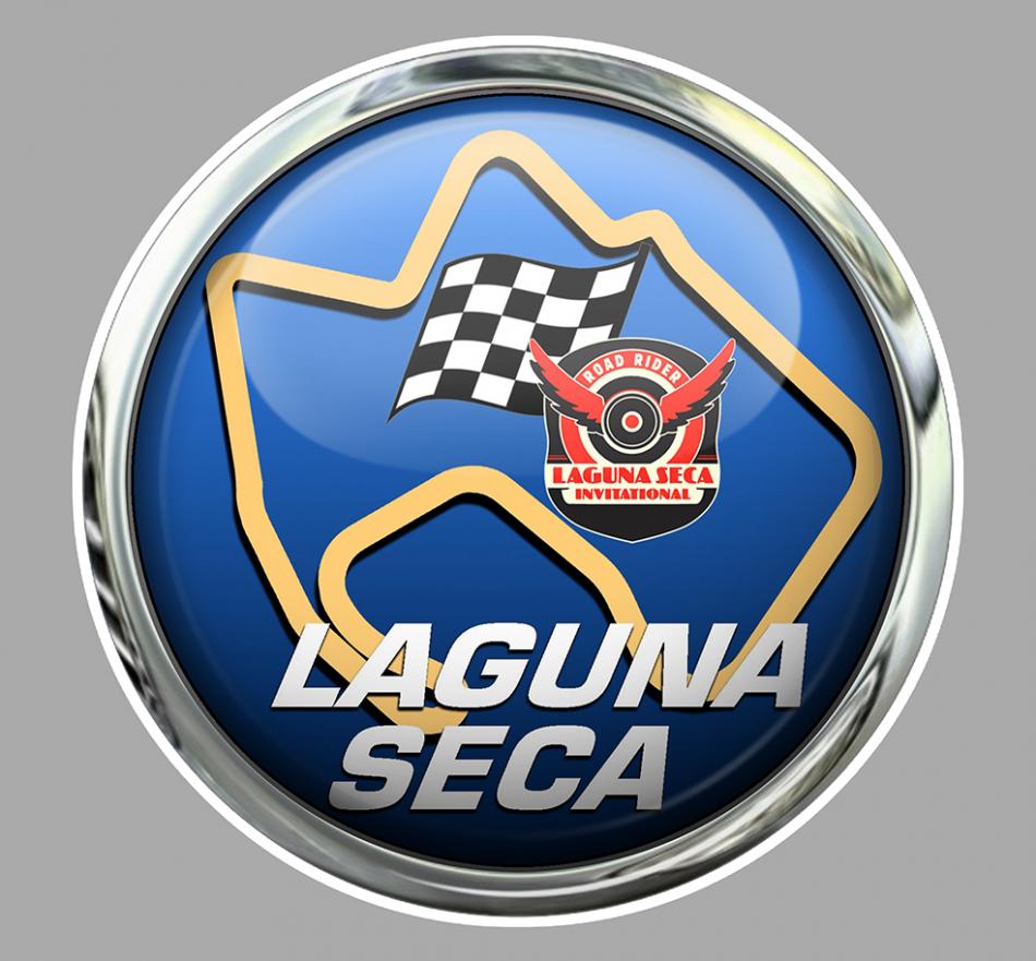 LAGUNA SECA CIRCUIT RACING TRACK AUTOCOLLANT STICKER 9cm LA081 