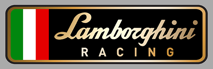 Sticker LAMBORGHINI RACING : Couleur Course