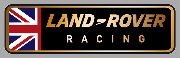 Sticker LAND ROVER RACING : Couleur Course