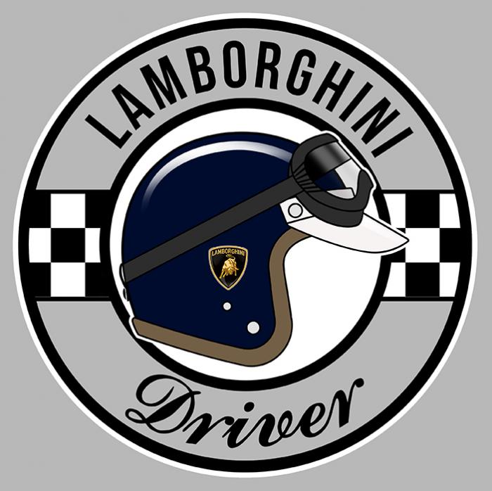 Sticker LAMBORGHINI DRIVER : Couleur Course