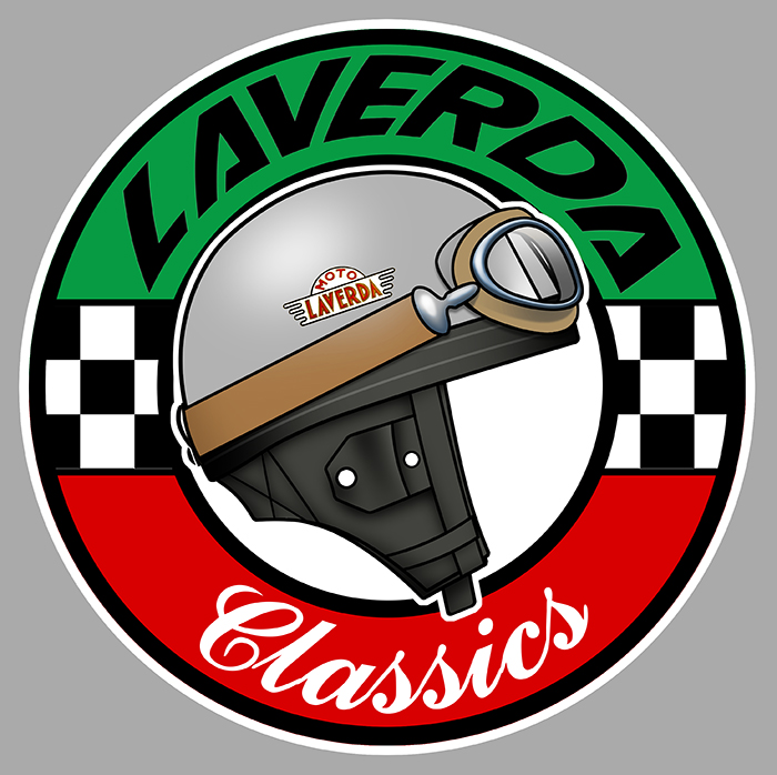 Sticker LAVERDA CLASSICS : Couleur Course