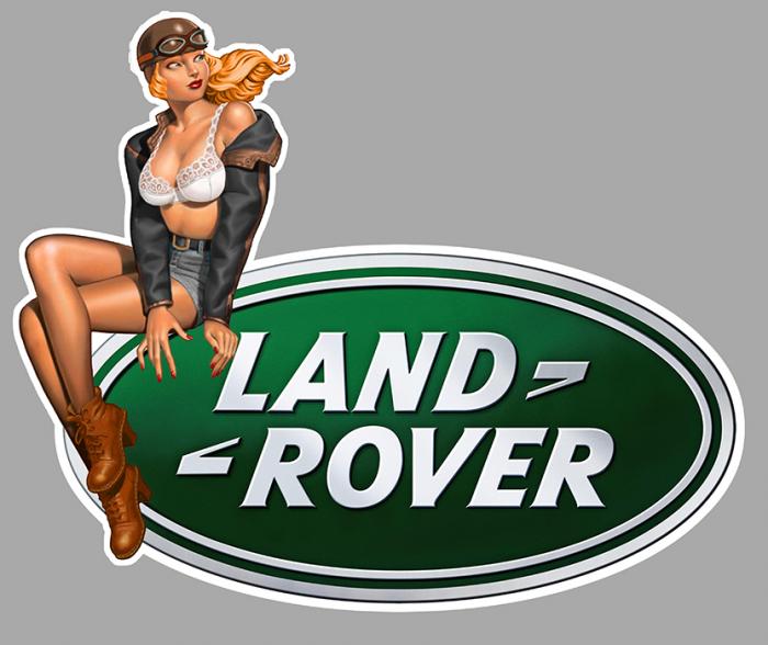 Sticker LAND ROVER PINUP : Couleur Course