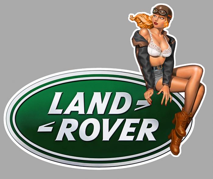 Sticker LAND ROVER PINUP : Couleur Course