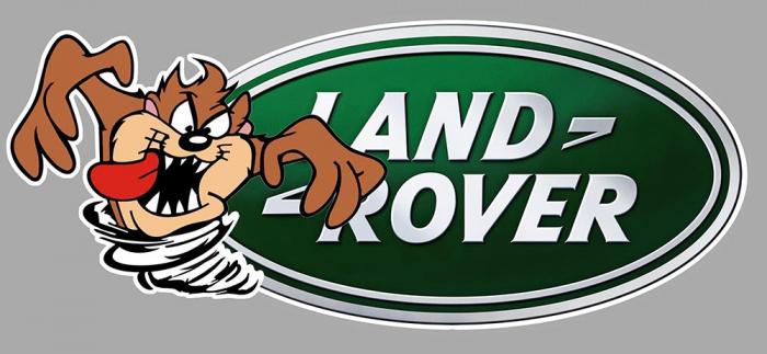 Sticker TAZ LAND ROVER : Couleur Course