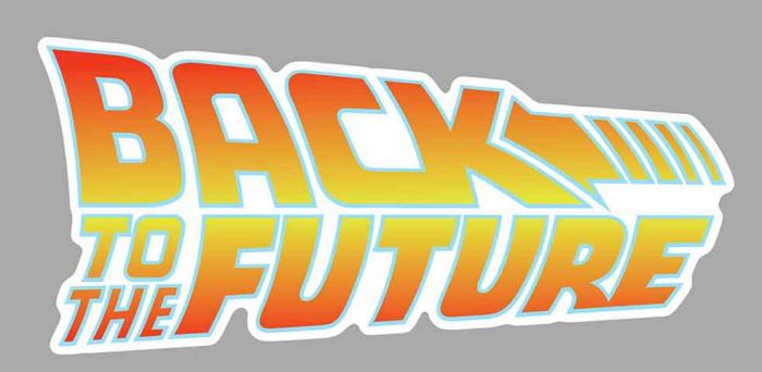 Sticker RETOUR VERS LE FUTUR : Couleur Course