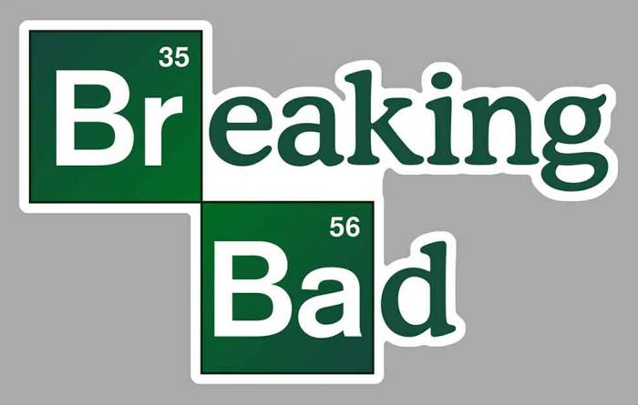 Sticker BREAKING BAD : Couleur Course