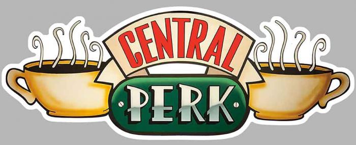 Sticker CENTRAL PERK FRIENDS : Couleur Course