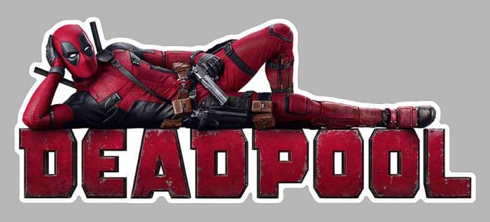 Sticker DEADPOOL : Couleur Course