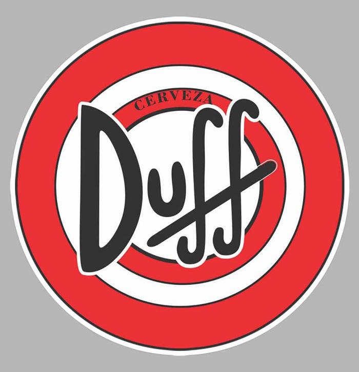 Sticker DUFF BEER : Couleur Course