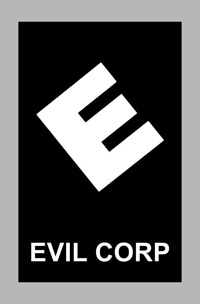 Sticker EVIL CORP MR ROBOT : Couleur Course