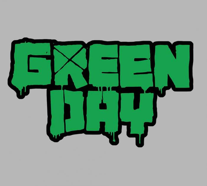 Sticker GREEN DAY  : Couleur Course
