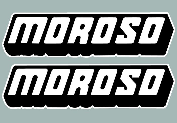 Sticker 2 X MOROSO : Couleur Course