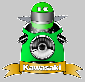 Sticker KAWASAKI : Couleur Course
