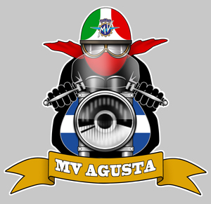 Sticker MV AGUSTA : Couleur Course