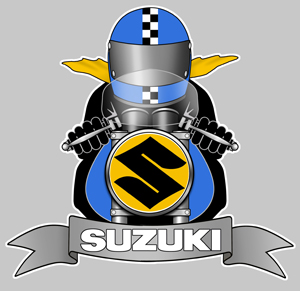 Sticker SUZUKI : Couleur Course