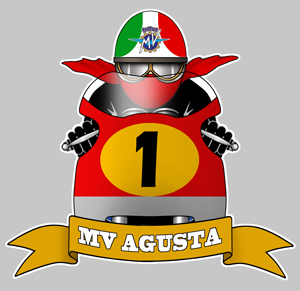 Sticker MV AGUSTA : Couleur Course