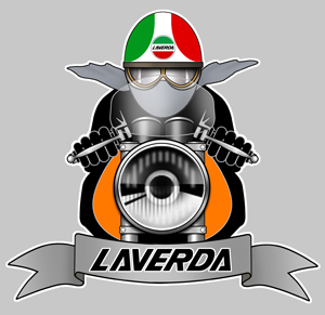 Sticker LAVERDA : Couleur Course