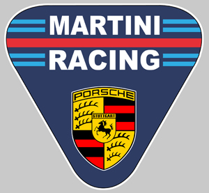 Sticker MARTINI RACING PORSCHE MA071 : Couleur Course