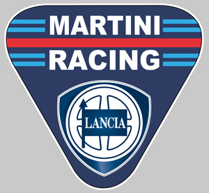 Sticker MARTINI RACING LANCIA MA072 : Couleur Course
