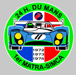 Sticker MATRA  : Couleur Course